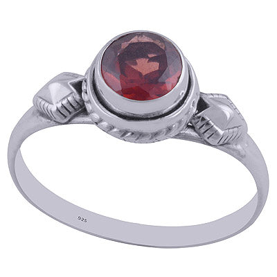 Garnet 925 Sterling Silver Ring - R1001876-8