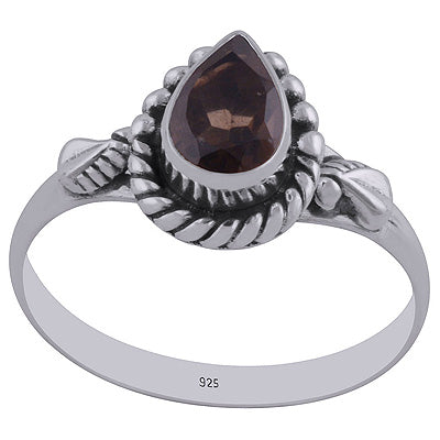 Smoky Topaz 925 Sterling Silver Ring - R1001877-72