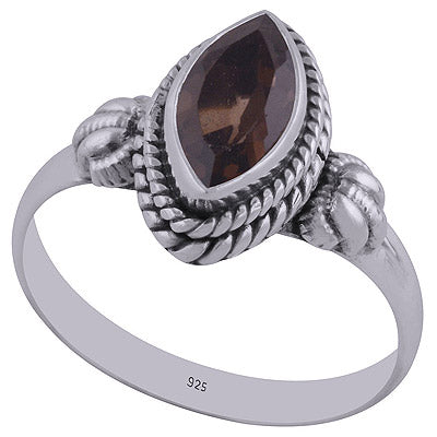 Smoky Topaz 925 Sterling Silver Ring - R1001881-29