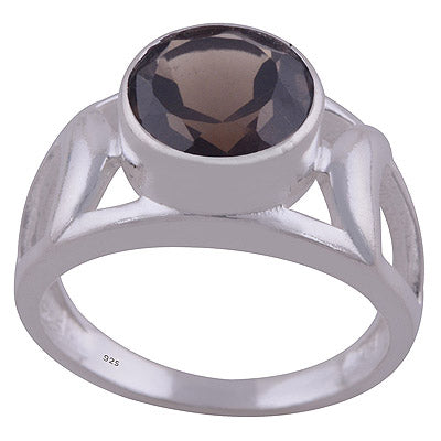 Smoky Topaz 925 Sterling Silver Ring - R1001900-11