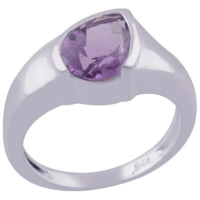 Amethyst 925 Sterling Silver Ring - R1001904-1