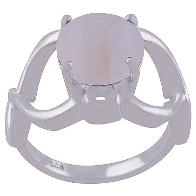 Rainbow Moonstone 925 Sterling Silver Ring - R1001911-14