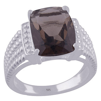 Smoky Topaz 925 Sterling Silver Ring - R1001919-20