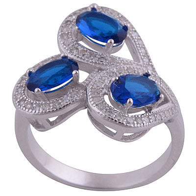 Cubic Zirconia 925 Sterling Silver Ring - R1001924-14