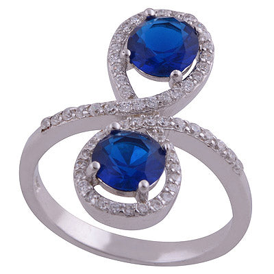 Cubic Zirconia 925 Sterling Silver Ring - R1001927-10