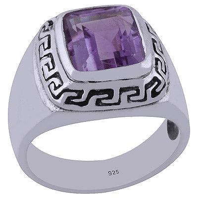 Amethyst 925 Sterling Silver Ring - R1001943-1