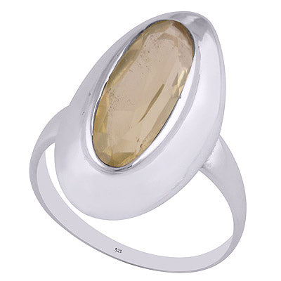 Lemon Topaz 925 Sterling Silver Ring - R1001971-8