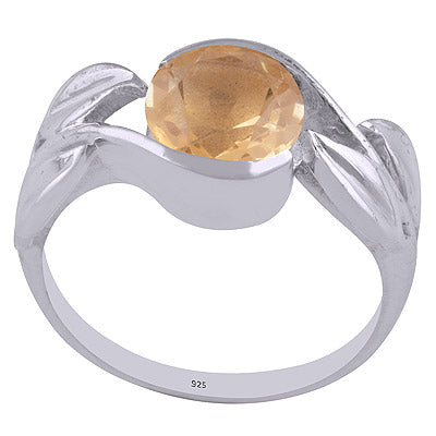 Citrine 925 Sterling Silver Ring - R1001973-11