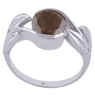 Smoky Topaz 925 Sterling Silver Ring - R1001973-28
