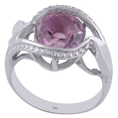 Amethyst 925 Sterling Silver Ring - R1001974-1