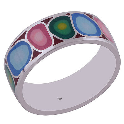 Enamel 925 Sterling Silver Ring - R1001986-24