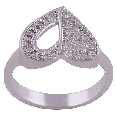 White Cubic Zirconia 925 Sterling Silver Ring - R1001990-31