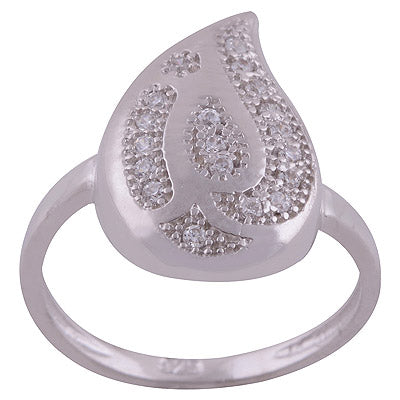 White Cubic Zirconia 925 Sterling Silver Ring - R1001990-36