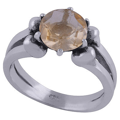 Citrine 925 Sterling Silver Ring - R1001992-13