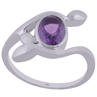 Amethyst 925 Sterling Silver Ring - R1002016-1