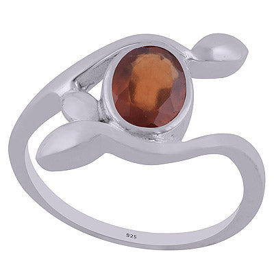 Hessonite 925 Sterling Silver Ring - R1002016-14