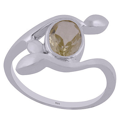 Lemon Topaz 925 Sterling Silver Ring - R1002016-15