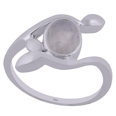 Rainbow Moonstone 925 Sterling Silver Ring - R1002016-17