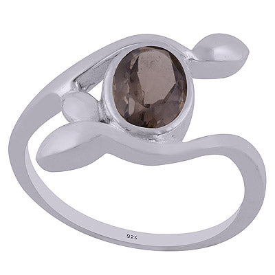 Smoky Topaz 925 Sterling Silver Ring - R1002016-28