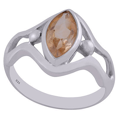 Citrine 925 Sterling Silver Ring - R1002039-18