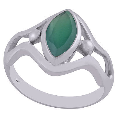 Green Onyx 925 Sterling Silver Ring - R1002039-35