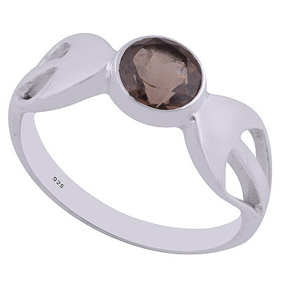 Smoky Topaz 925 Sterling Silver Ring - R1002050-19