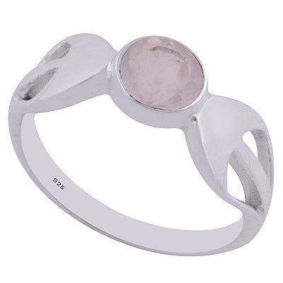 Rose Quartz 925 Sterling Silver Ring - R1002050-33