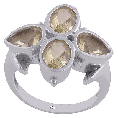 Lemon Topaz 925 Sterling Silver Ring - R1002055-60