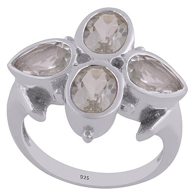 Green Amethyst 925 Sterling Silver Ring - R1002055-68