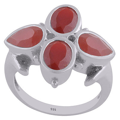 Carnelian 925 Sterling Silver Ring - R1002055-72
