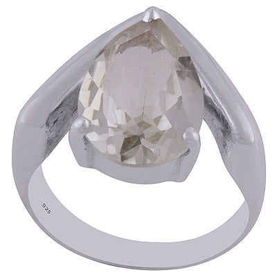 Green Amethyst 925 Sterling Silver Ring - R1002056-29
