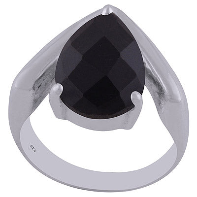 Black Onyx 925 Sterling Silver Ring - R1002056-55