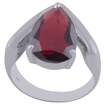 Garnet 925 Sterling Silver Ring - R1002056-7