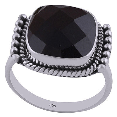 Black Onyx 925 Sterling Silver Ring - R1002069-32