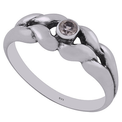 Green Amethyst 925 Sterling Silver Ring - R1002084-13