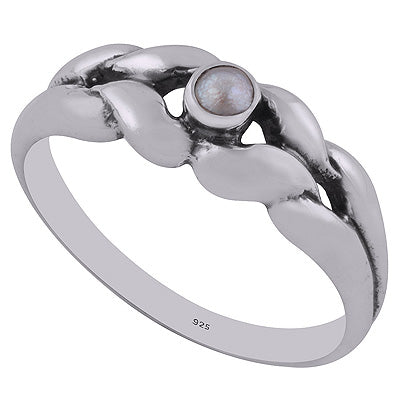 Pearl 925 Sterling Silver Ring - R1002084-25