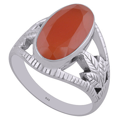 Carnelian 925 Sterling Silver Ring - R1002089-16
