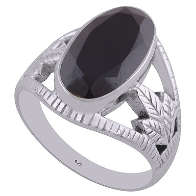 Black Onyx 925 Sterling Silver Ring - R1002089-28