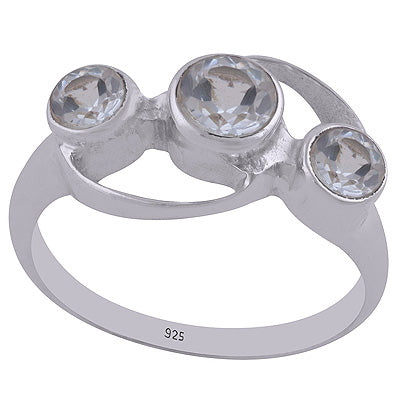 Blue Topaz 925 Sterling Silver Ring - R1002111-24