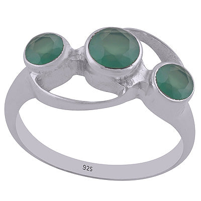 Green Onyx 925 Sterling Silver Ring - R1002111-28