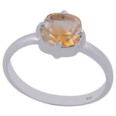 Citrine 925 Sterling Silver Ring - R1002117-14