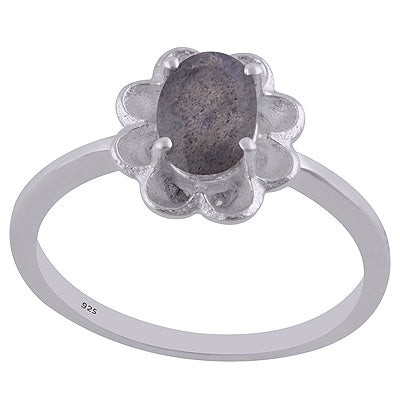 Labradorite 925 Sterling Silver Ring - R1002126-20