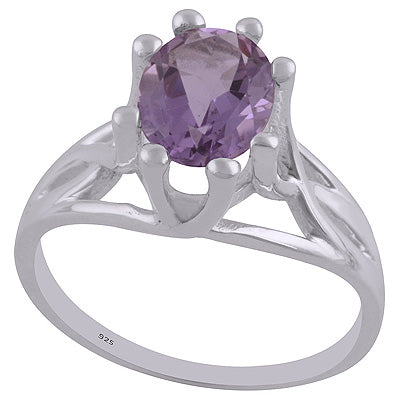Amethyst 925 Sterling Silver Ring - R1002128-1