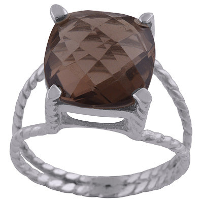 Smoky Topaz 925 Sterling Silver Ring - R1002136-13