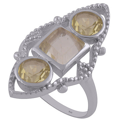 Lemon Topaz 925 Sterling Silver Ring - R1002137-11