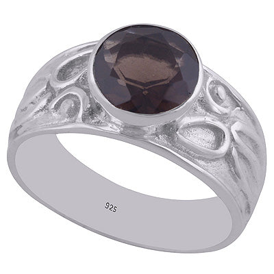 Smoky Topaz 925 Sterling Silver Ring - R1002138-10