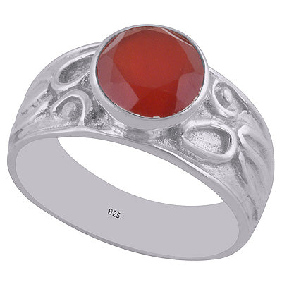 Carnelian 925 Sterling Silver Ring - R1002138-16