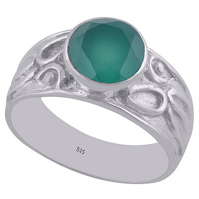 Green Onyx 925 Sterling Silver Ring - R1002138-20