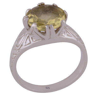 Lemon Topaz 925 Sterling Silver Ring - R1002144-10