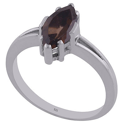 Smoky Topaz 925 Sterling Silver Ring - R1002147-18
